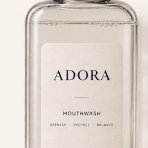 ADORA alcohol-free fluoride mouthwash bottle, 250 ml